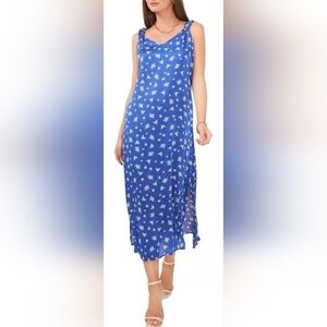 Vince Camuto Blue Floral Maxi Dress